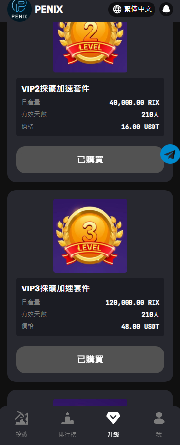 PENIX最低3u,每日领取1u PENIX最低3u,每日领取1u